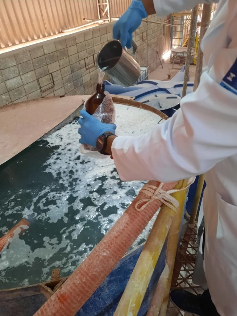 Amostragem de Água residual de tratamento