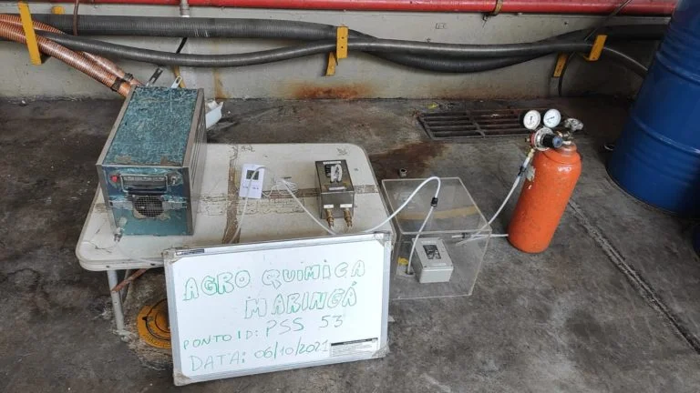 Amostragem de Vapor Pin